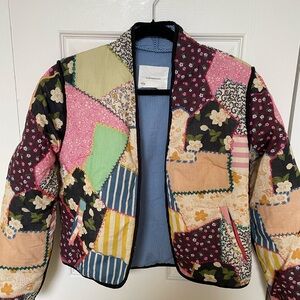 Anthropologie Multicolor Patchwork Jacket